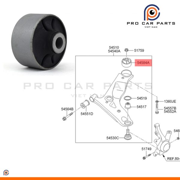 Cao su càng I lớn Hyundai I10 2007-2013