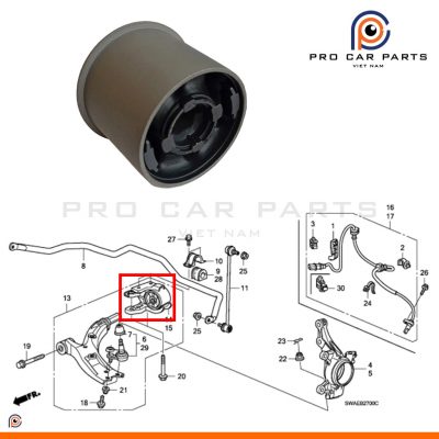 Ruột ép cao su càng a lớn Honda CRV 2006-2012 (CRV Gen3)