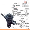 Cao su chân máy phải Vios 2014-2016 AT (Số Tự Động)