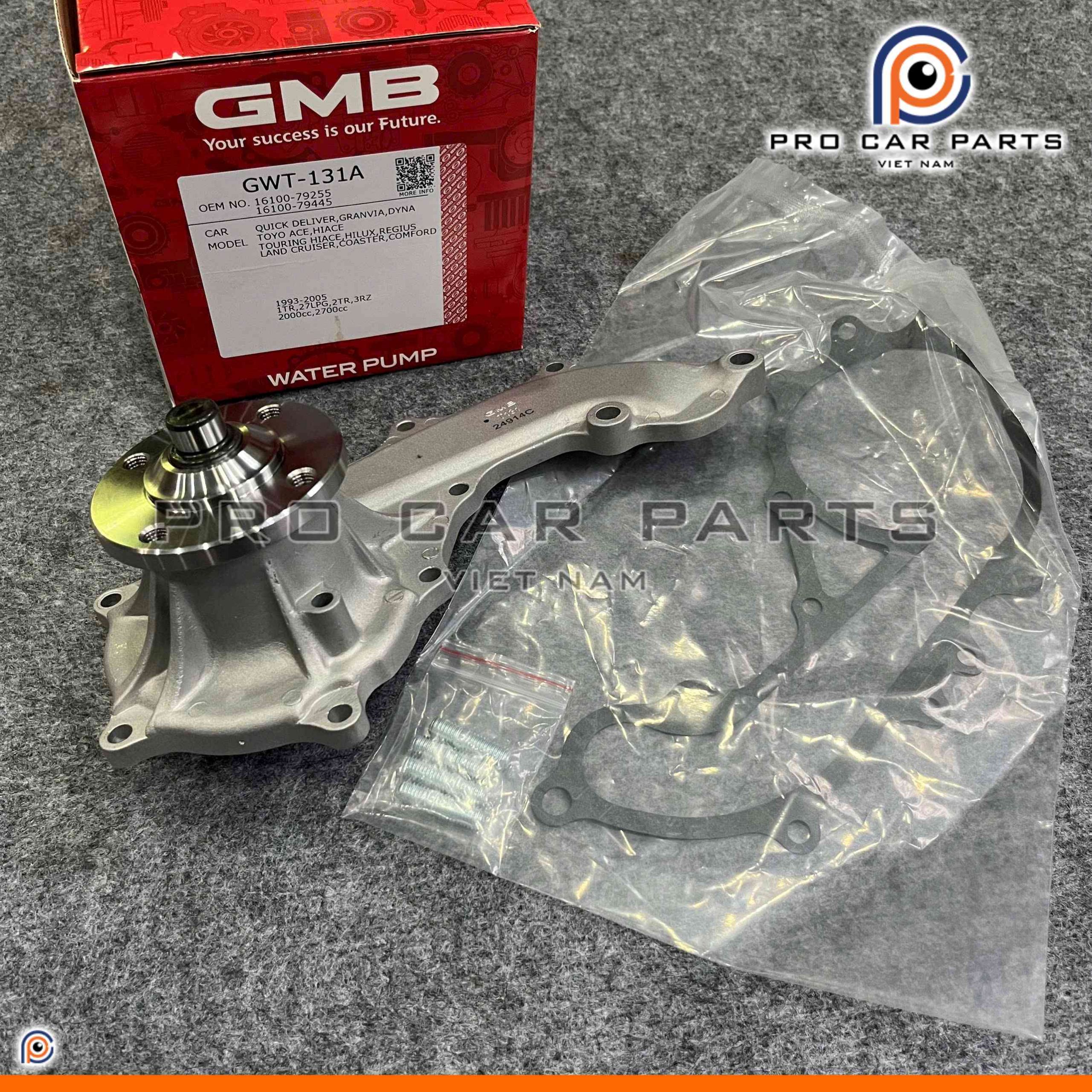 Bơm nước Fortuner 2.7 Máy Xăng 2009- Nay