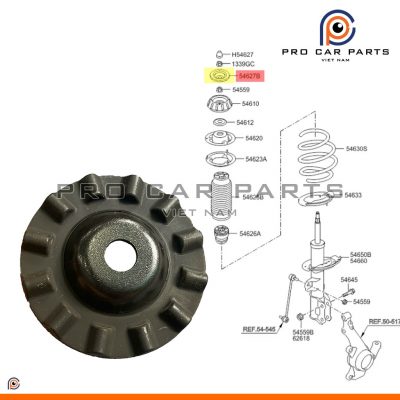 Cao su đệm trên bát bèo 54627-1R600